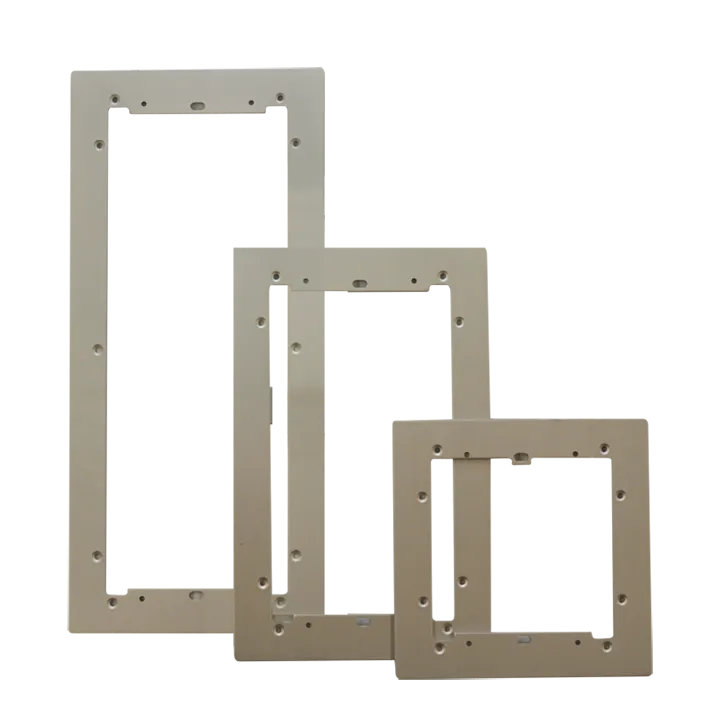 Série Ultra - Cadre Mural Aluminium Anodisé 4 Modules 149X419X3 Mm