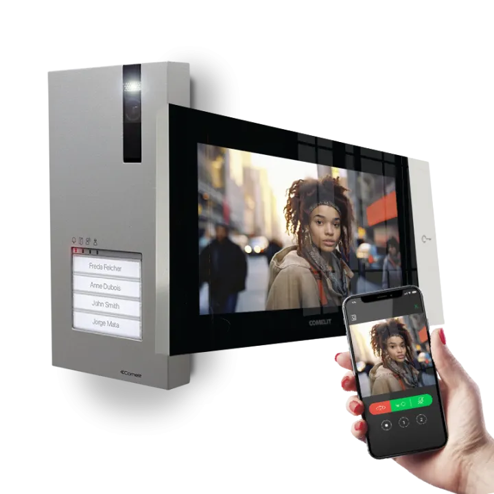 Série 7 Top - Kit Vidéo Maison Avec Poste Extérieur Quadra Et Visiophone 7"