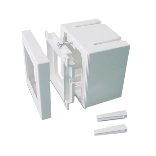 BOITIER SAILLIE SIMPLE 45X45  - DIM 65x65x55mm