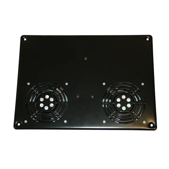 Caisson De 2 Ventilateurs De Toit Pour Baie/Bail Prof. 600 & 800 Noir