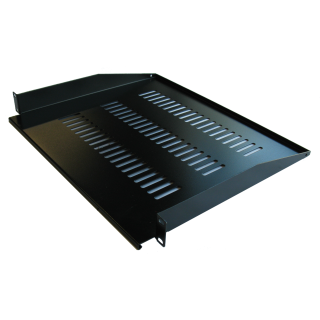 Etagère fixe 19¨ 1U prof. 250  fixation avant Noire