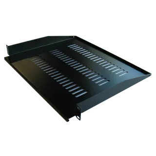 Etagère Fixe 19¨ 1U Prof. 250 Fixation Avant Noire
