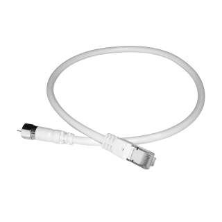 Cordon Balun F Mâle // Rj45 Mâle 0M30 Avec Adaptimpédance