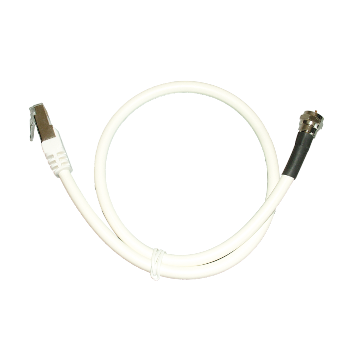 Cordon Balun F Mâle // Rj45 Mâle 0M50 Avec Adaptimpédance