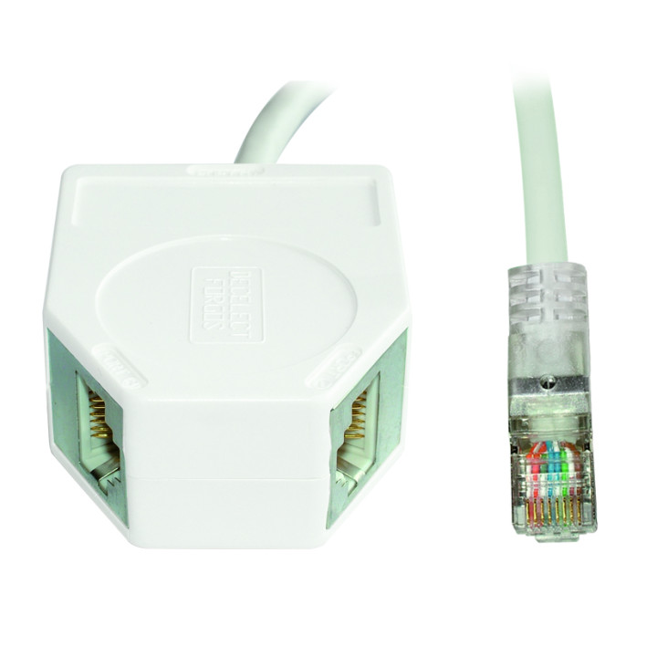 DEDOUBLEUR COMPACT BLINDE FEMELLE/FEMELLES CAT5E 3/RJ45 DEDOUBLEUR COMPACT BLINDE FEMELLE/FEMELLES CAT5E 3/RJ45