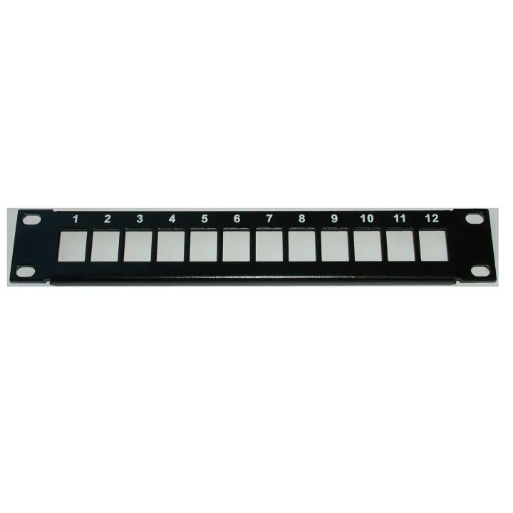 Panneau 10'' Nu 1U 12 Ports Pour Prises Data