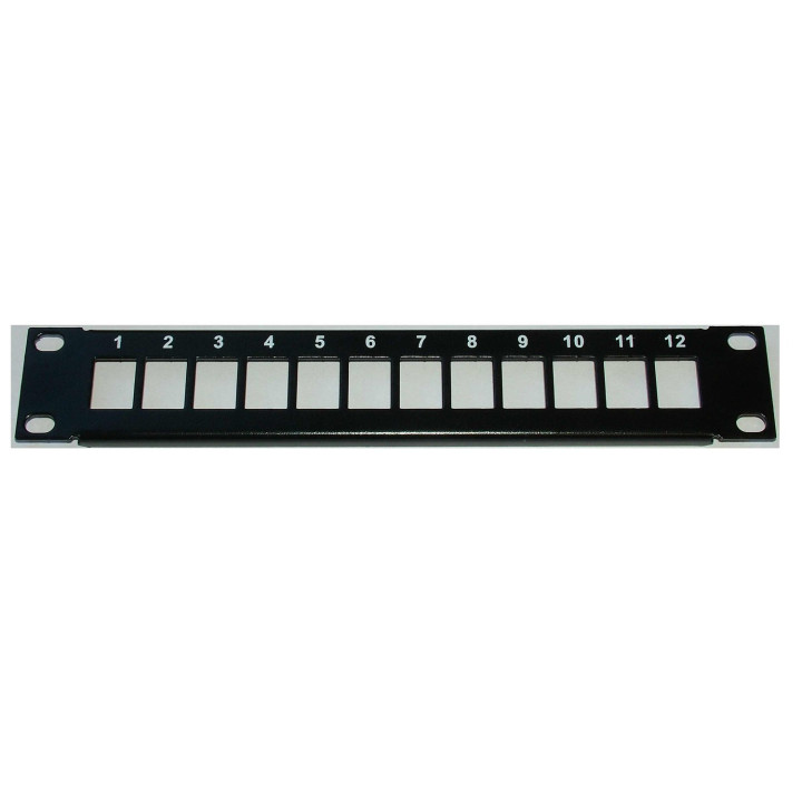 PANNEAU 10'' NU 1U 12 PORTS POUR PRISES DATA PANNEAU 10'' NU 1U 12 PORTS POUR PRISES DATA