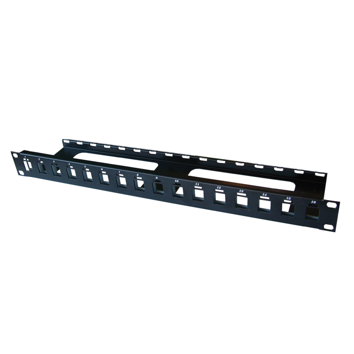 Panneau De Brassage 19'S' Nu 1U 16 Port Non Équipé Panneau De Brassage 19'S' Nu 1U 16 Port Non Équipé