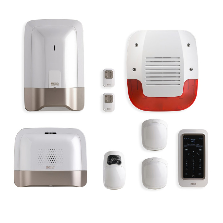 Pack Tyxal+ Vidéo | Pack alarme 8 zones sans fil connecté avec transmetteur GSM