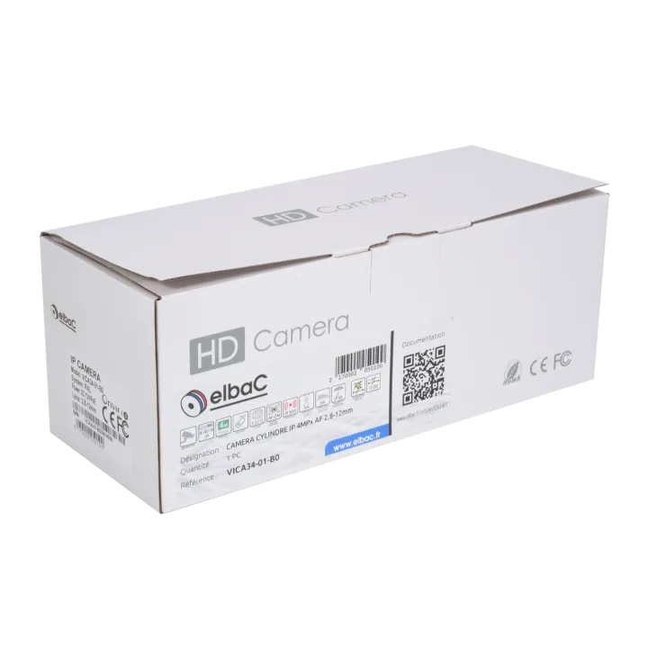 Caméra Cylindre Ip 4Mpx Af 2.8-12Mm Boîte 1 Pc