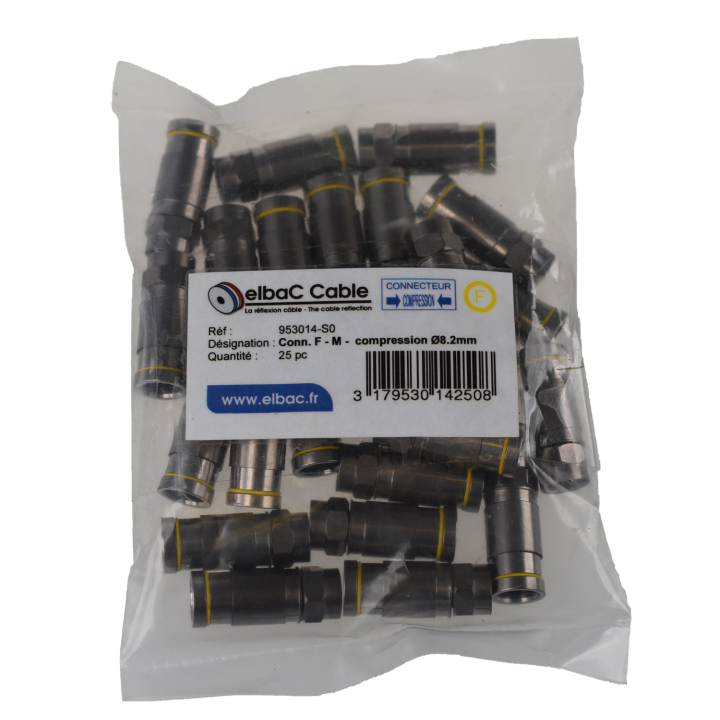 F - M Compression Ø8.2Mm Sachet 25 Pc