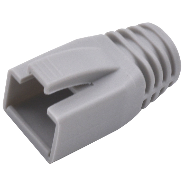 Manchon Gris Rj45 Ftp Cat6A Câble Diam 8 Boite 50 Pc