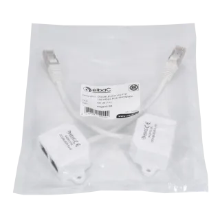 Kit 2 Doubleur Rj45 Ftp 100Mbps Poe Endspan Sachet 1 Kit