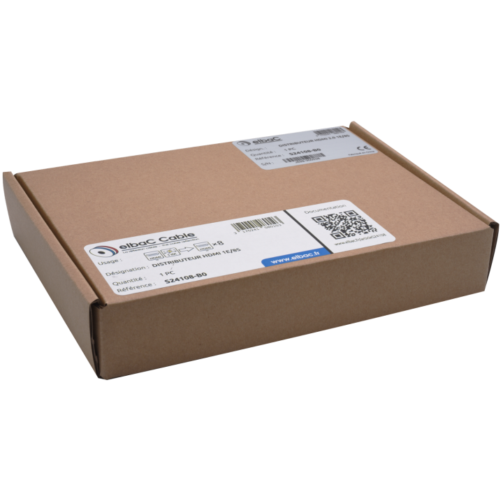 DISTRIBUTEUR HDMI 2.0 1E/8S Boite 1 PC