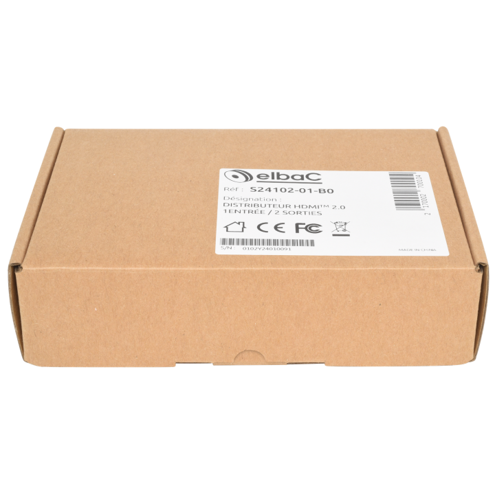 Distributeur Hdmi 2.0 1E/2S Boite 1 Pc