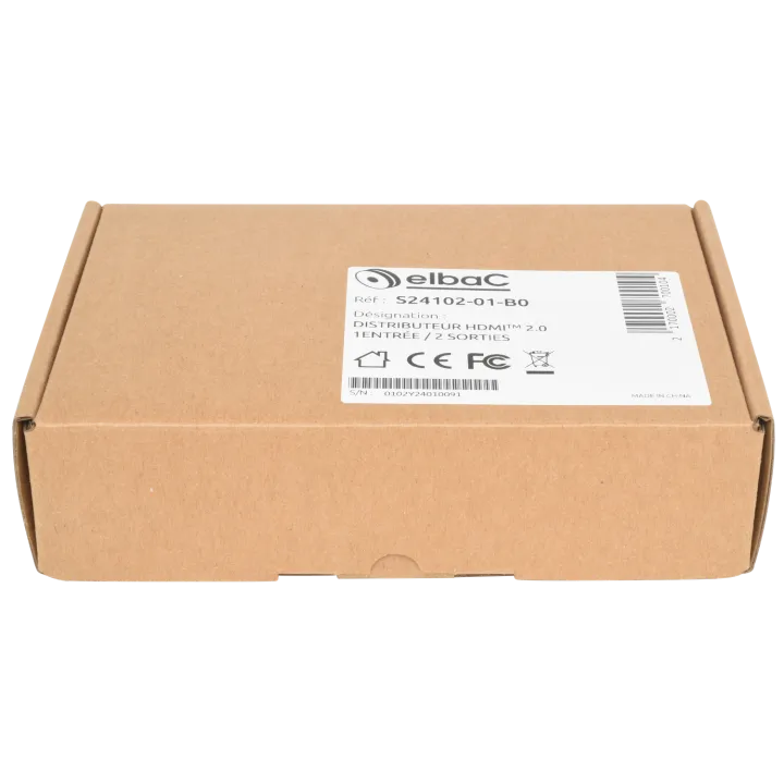 Distributeur Hdmi 2.0 1E/2S Boîte 1 Pc