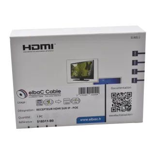 Recepteur Deport Hdmi Sur Ip Poe Boîte 1 Pc