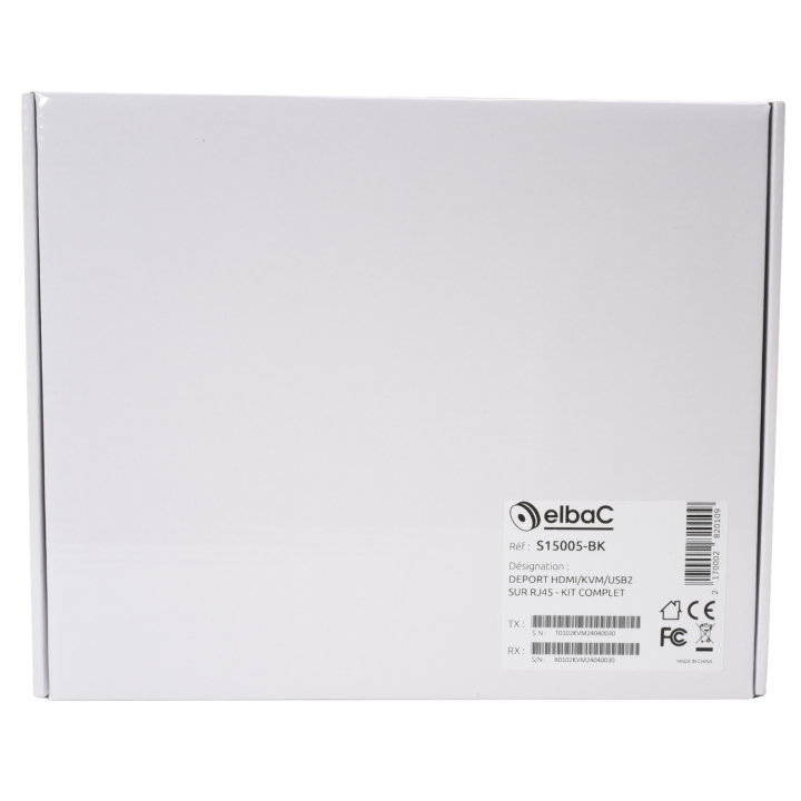 Deport Hdmi/Kvm/Usb2 1Rj45 Emet+Recep Boite 1 Kit