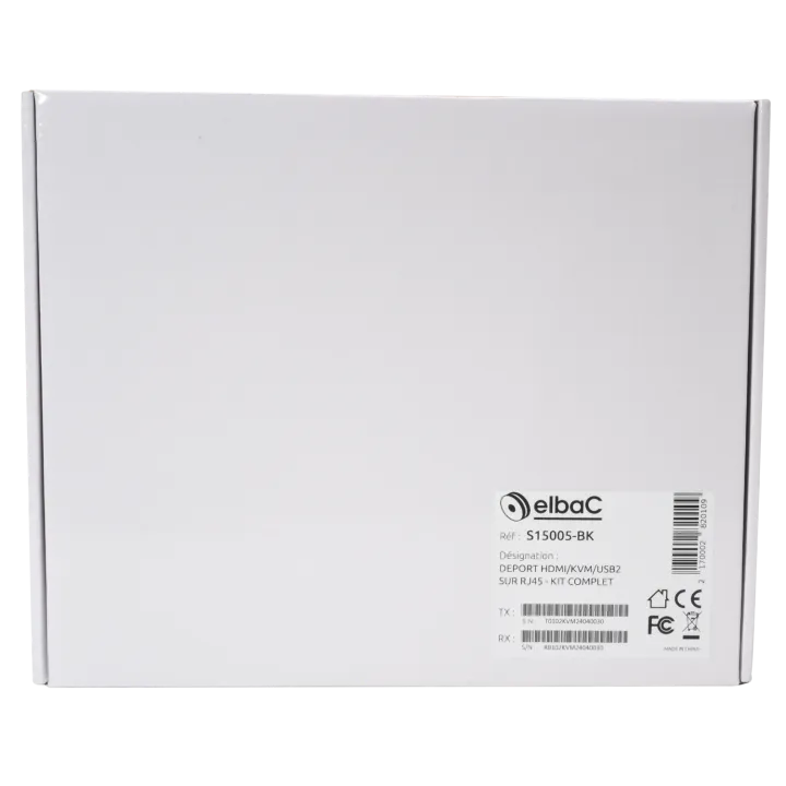 Deport Hdmi/Kvm/Usb2 1Rj45 Emet+Recep Boîte 1 Kit