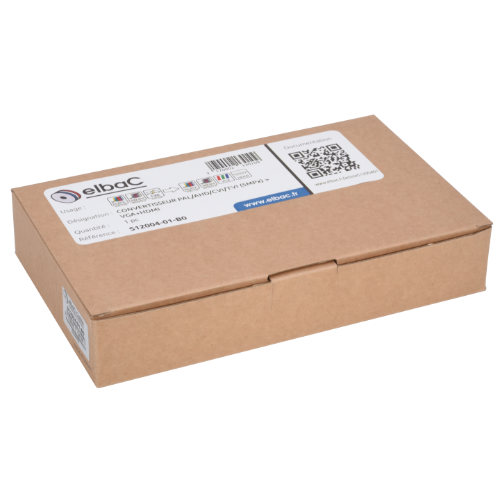 Convertisseur Pal/Ahd/Cvi/Tvi - Vga/Hdmi/Pal Avec Loopout (5Mpx) Boite 1 Pc