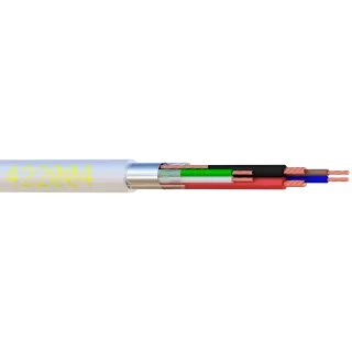 Câble Alarme Souple 04C Cu + 2×0.75 Scr Bob. Bois 500 M