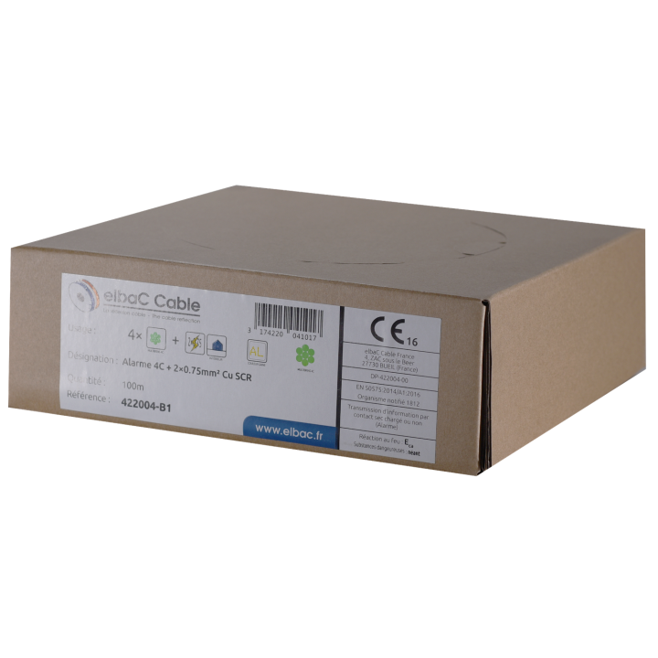 Alarme Souple 04C Cu + 2×0.75 Scr Boite 100 M