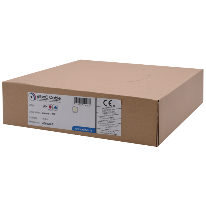 Câble D'S Alarme Rigide 20C X 022 Mm² 100M
