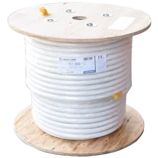 Câble Coaxial 4X17Vatc Classe A Blanc Les 100M