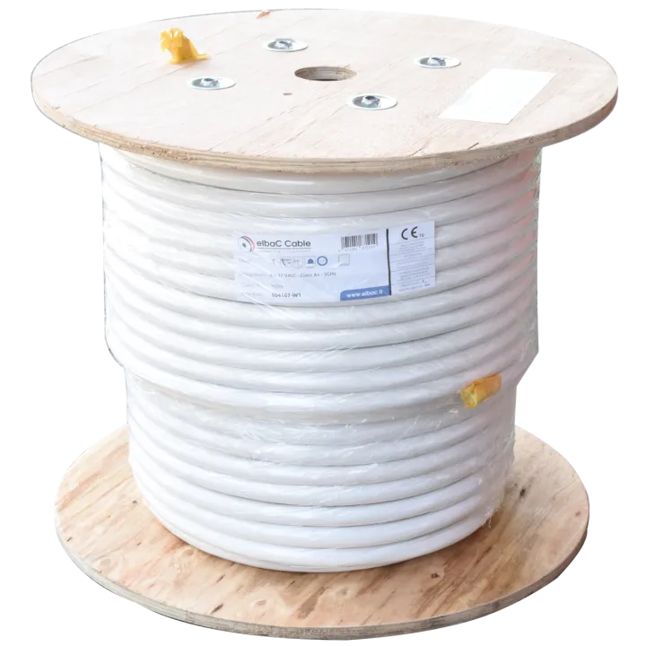 Câble Coaxial 4X17Vatc Classe A Blanc Les 100M