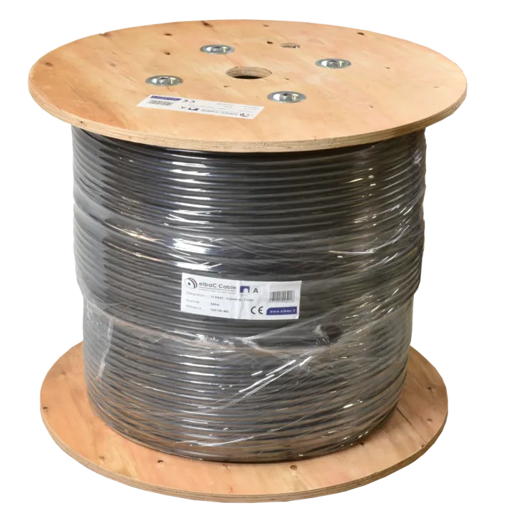 Câble Câble Coax 11Patc Classe A Noir Touret De 500 M