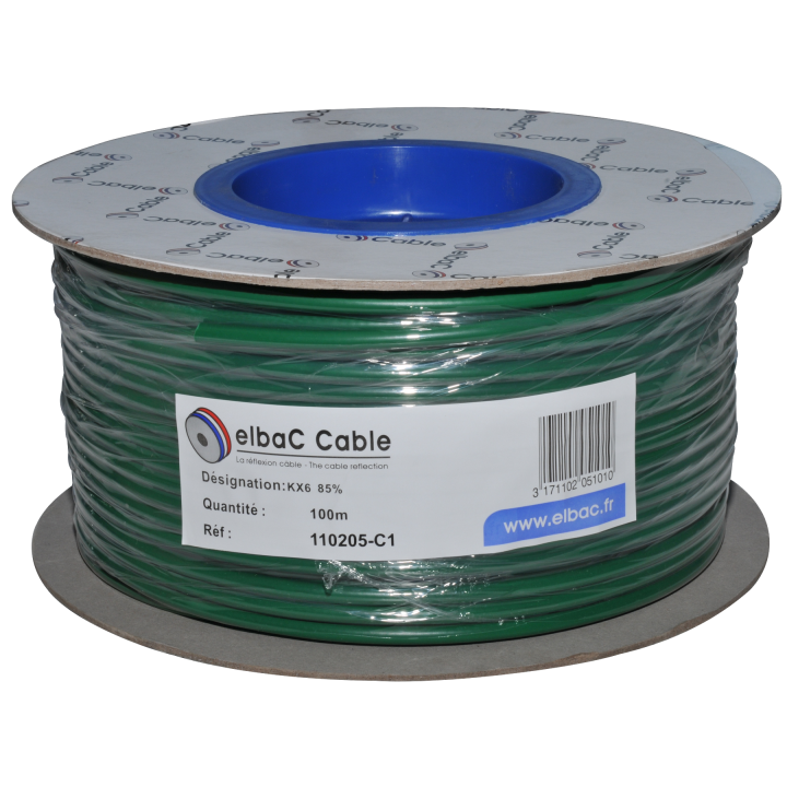 Câble Video Kx 6A Vert 100M 110205