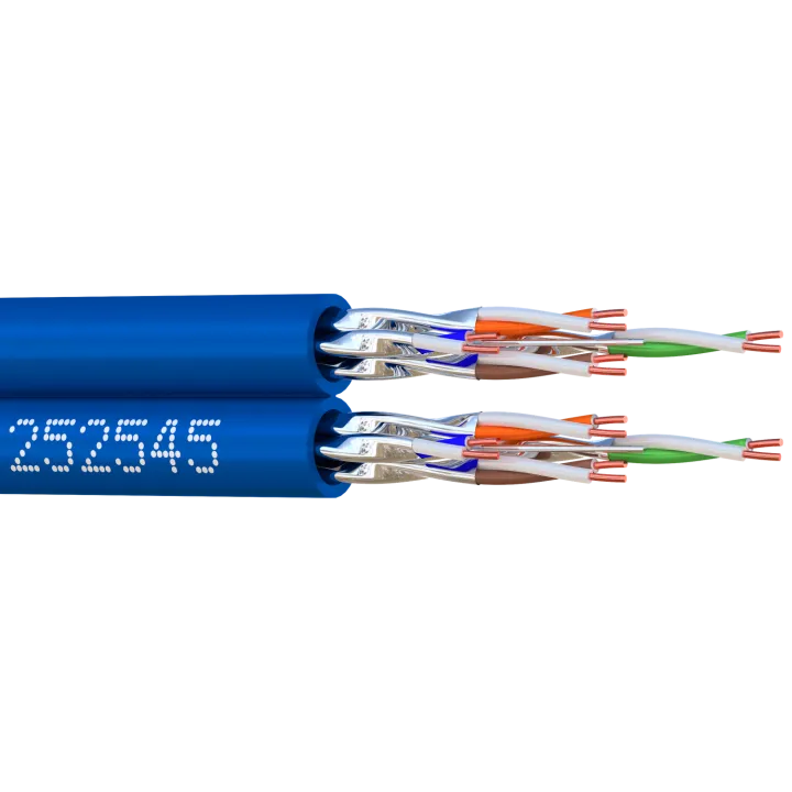 Câble 2×U/Ftp Cat6A 500 Lszh Bob. Bois 500 M