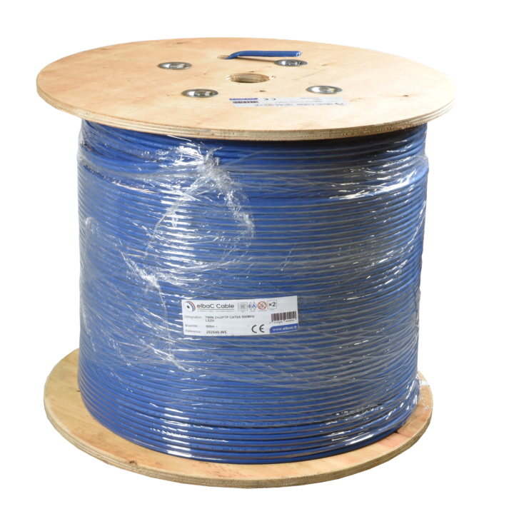 2×U/Ftp Cat6A 500 Lszh Bob. Bois 500 M