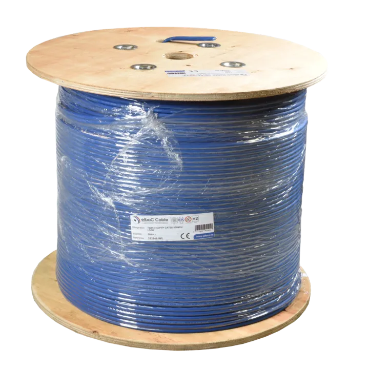 Câble 2×U/Ftp Cat6A 500 Lszh Bob. Bois 500 M