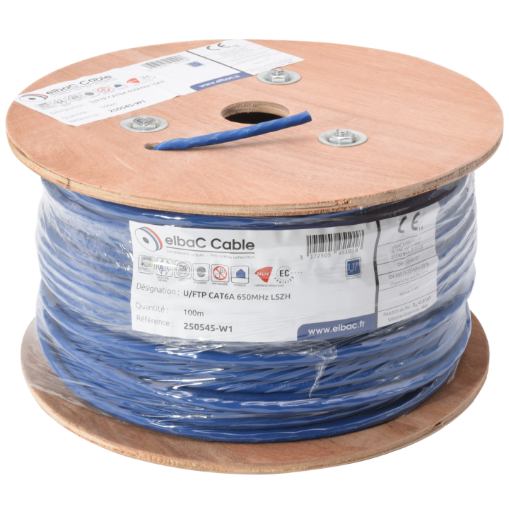 U/Ftp Cat6A 650Mhz Lszh Bob. Bois 100 M