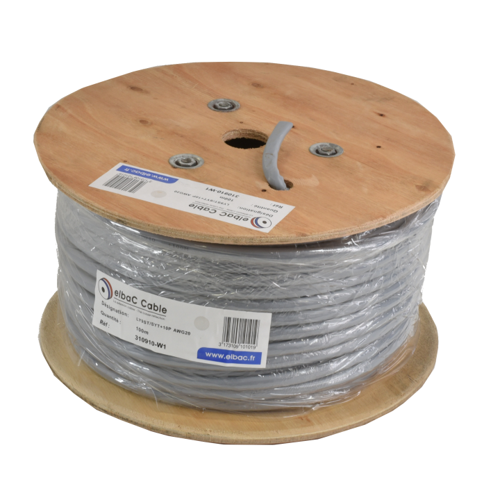 Câble Portier-Alarme 10 Paire Awg20 Les 100M 310910-W1