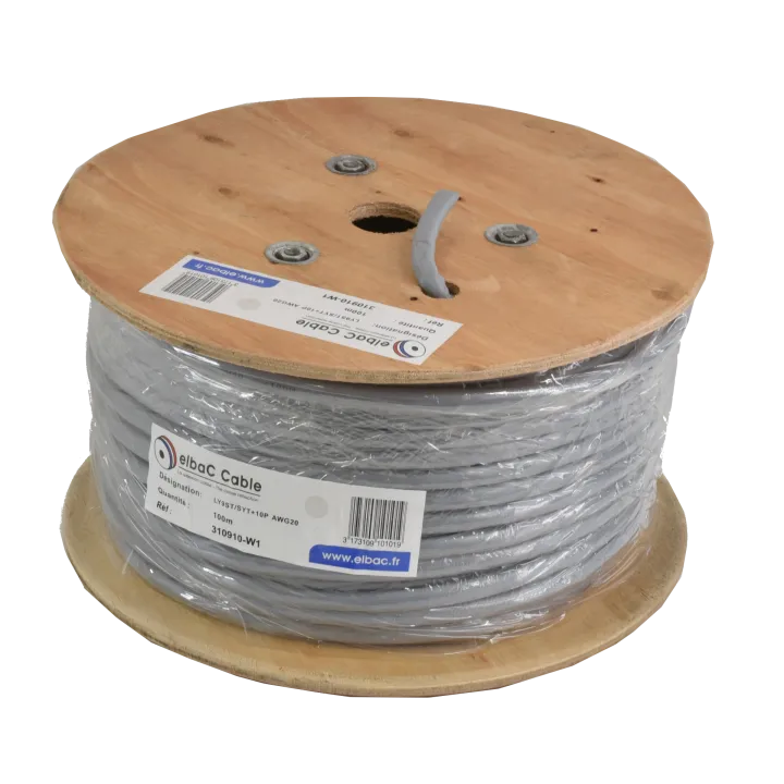 Câble Portier-Alarme 10 Paire Awg20 Les 100M 310910-W1