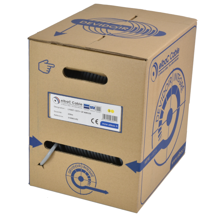 Câble Portier-Alarme 3 Paire Awg20 310903 Box De 250M