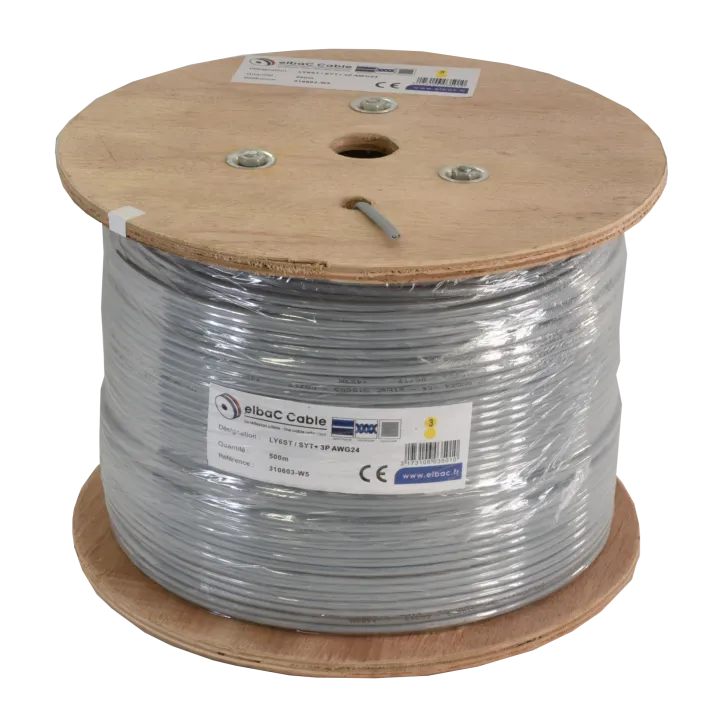 Câble Syt+/Ly6St 03P Awg24 Bob. Bois 500 M
