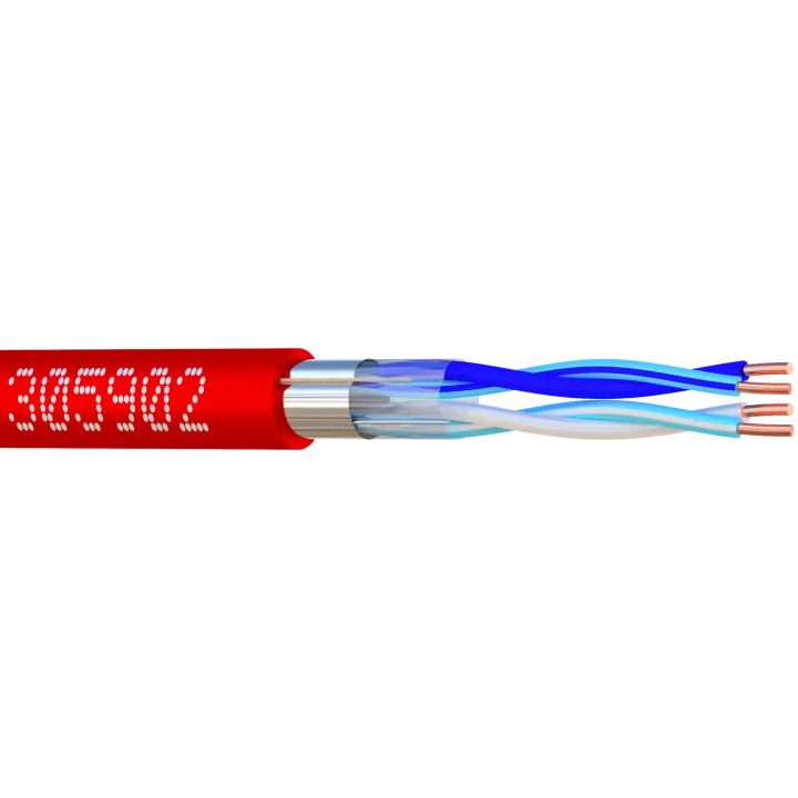 Câble Syt+/Ly9St 02P Awg20 Rouge Bob. Bois 500 M