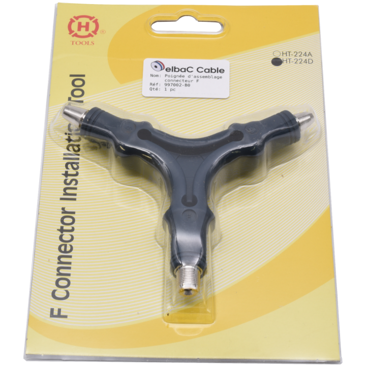 POIGNEE ASSEMBLAGE CONNECTEUR F Boite 1 PC