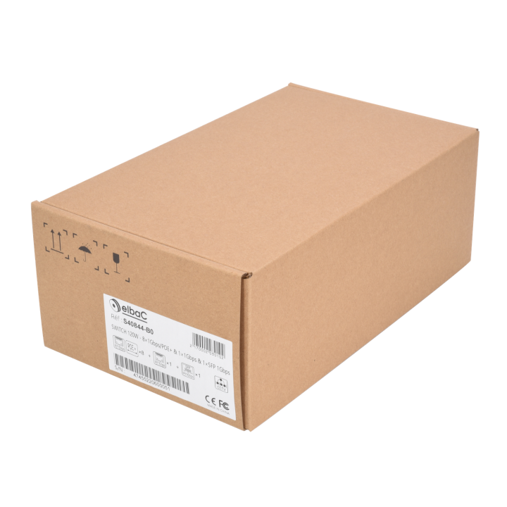 Switch 120W - 8×1Gbps/Poe+ & 1×1Gbps & 1Sfp Boite 1 Pc