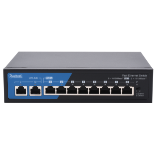 Switch 120W- 8×100Mb/Poe+ & 2×100Mb Boite 1 Pc