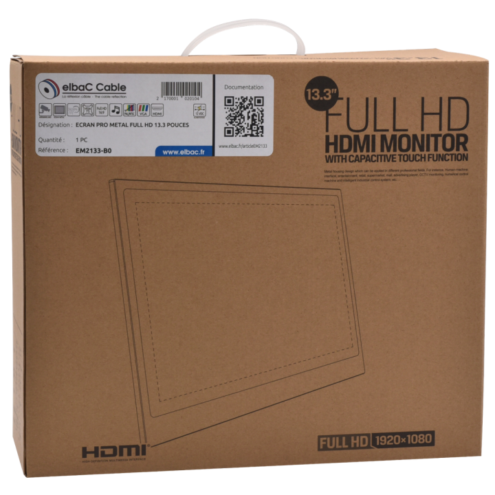 ECRAN PRO METAL FULL HD 13.3 POUCES Boite 1 PC