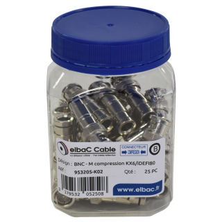 BNC - M COMPRESSION KX6/VN6R/iDEF.80 Boite 25 PC