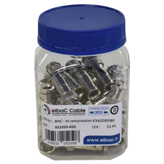 Bnc - M Compression Kx6/Vn6R/Idef.80 Boîte 25 Pc