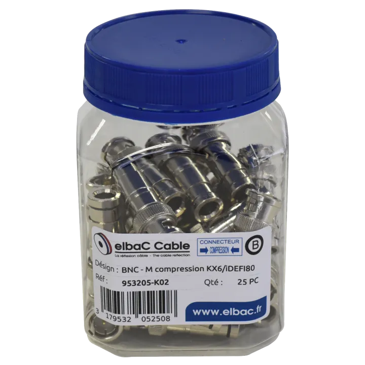 Bnc - M Compression Kx6/Vn6R/Idef.80 Boîte 25 Pc