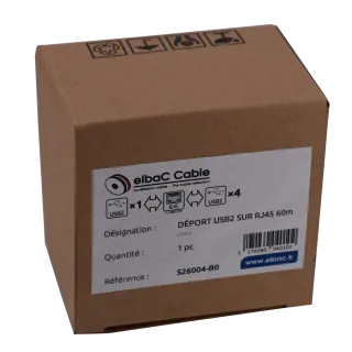 Deport Usb2 Sur Rj45 60M - Ue03-2 Boîte 1 Pc