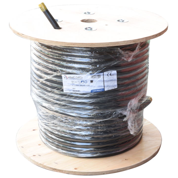 Câble Coaxial 4X17 Pe + Extérieur Pvc Classea Noir 100M