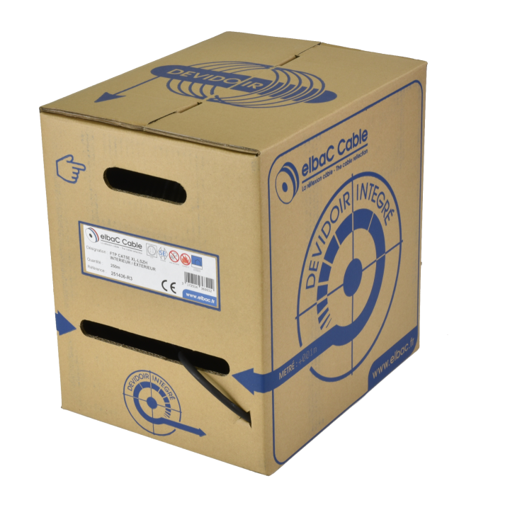 Câble Reseau Cat5 F/Utp Interphone/Extérieur Dév250M 251436-R3